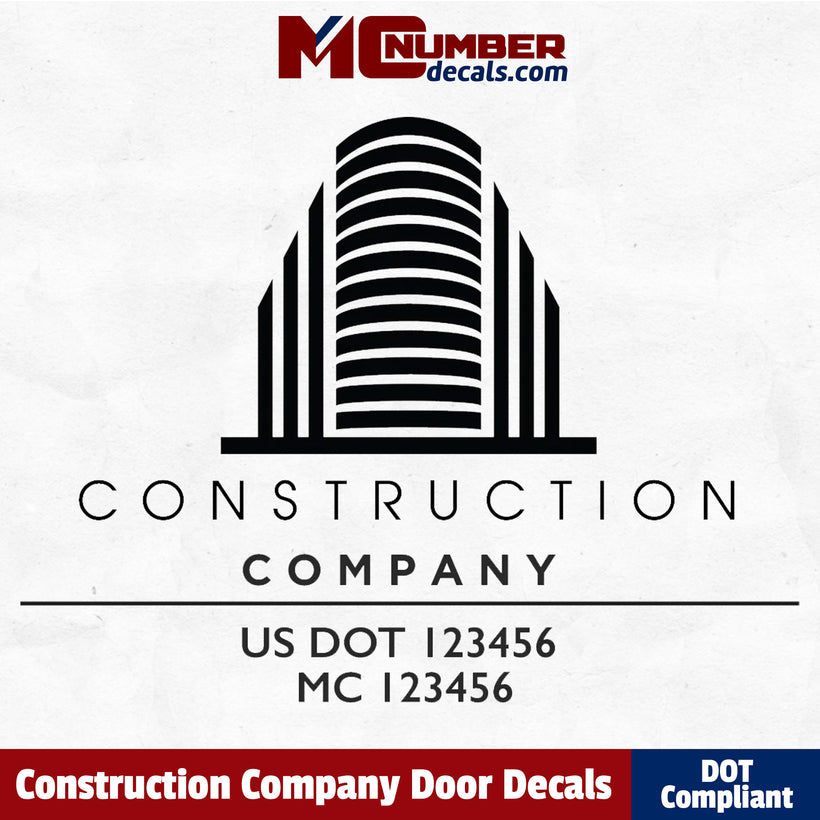 Construction Company Truck Decals