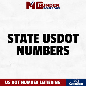 state usdot numbers