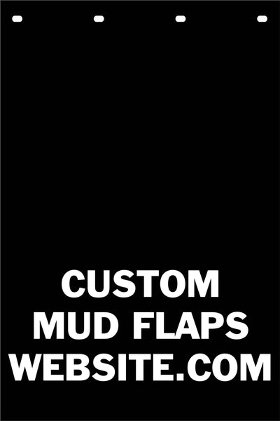 Custom Mud Flap | Create Your Own Mud Flap | 3 Lines of Text | 2 Pack