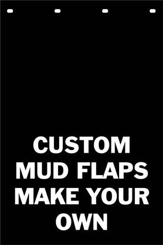 Custom Mud Flap | Create Your Own Mud Flap | 4 Lines of Text | 2 Pack