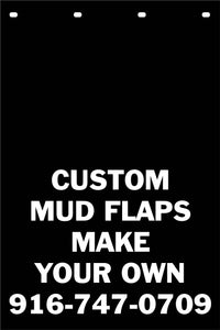 Custom Mud Flap | Create Your Own Mud Flap | 5 Lines of Text | 2 Pack