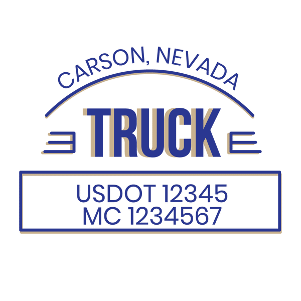 truck door decal with USDOT, MC