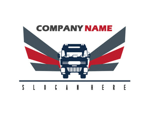 Company or transportation name truck decal