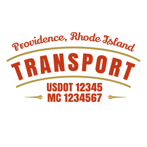 truck door decal with USDOT, MC