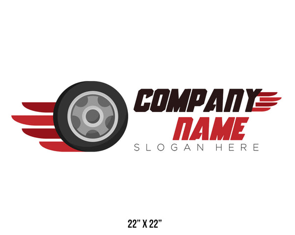 Company or transportation name truck decal