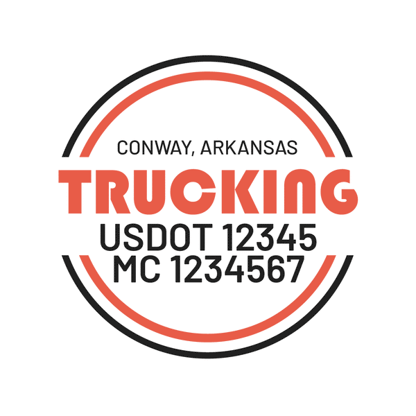 truck door decal with USDOT, MC