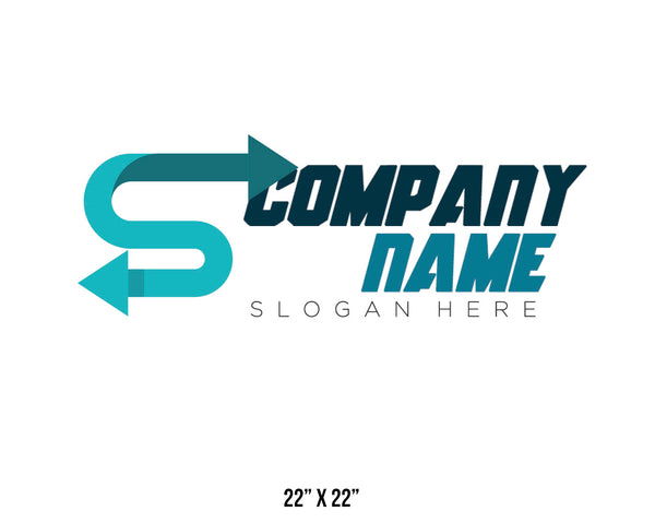 Company or transportation name truck decal