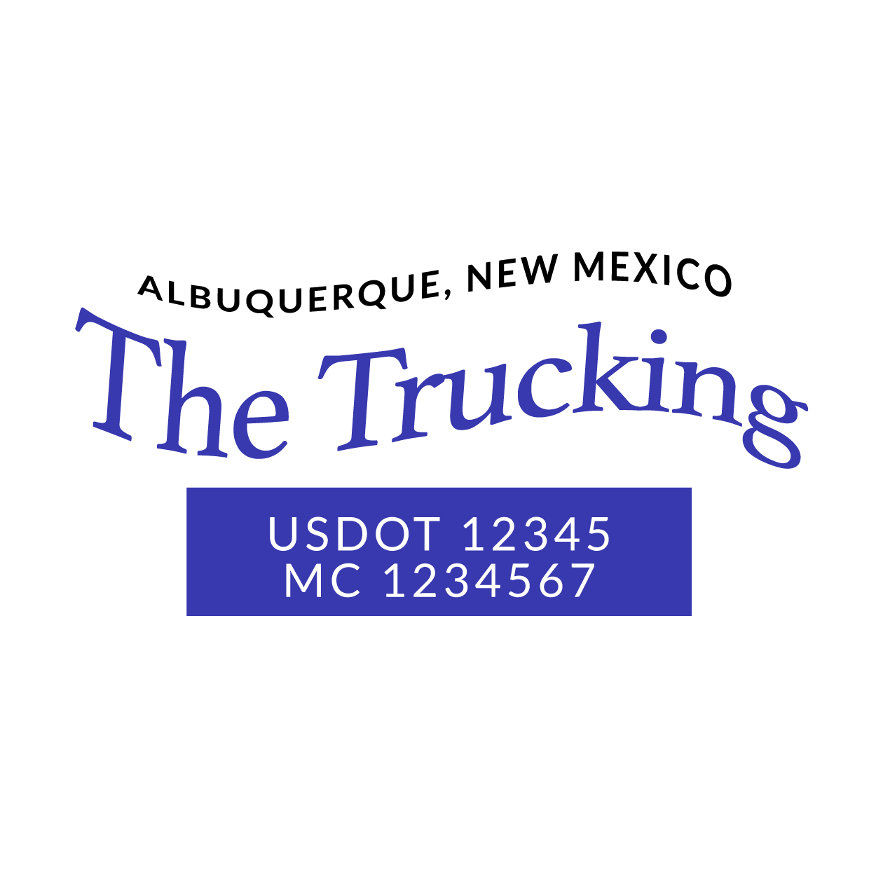 truck door decal with USDOT, MC