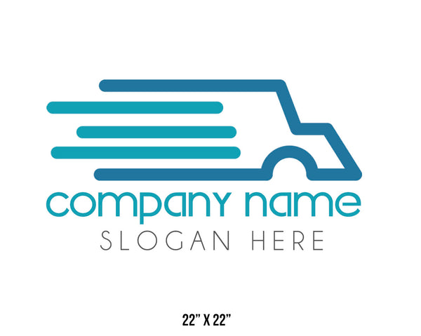 Company or transportation name truck decal