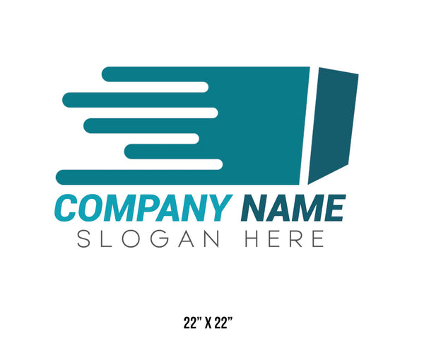 Company or transportation name truck decal