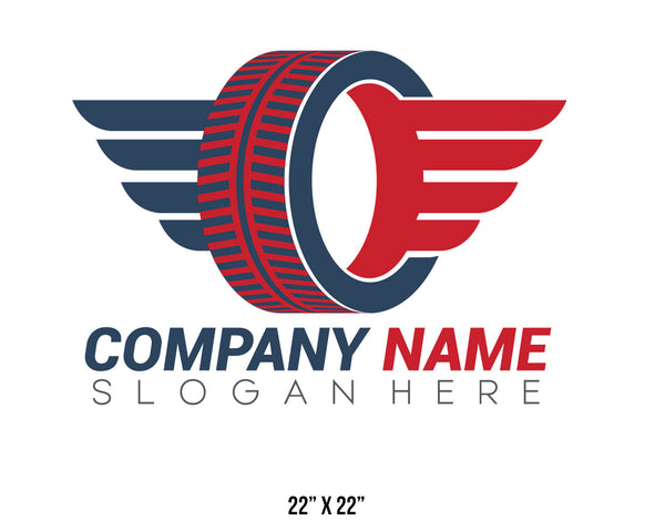 Company or transportation name truck decal