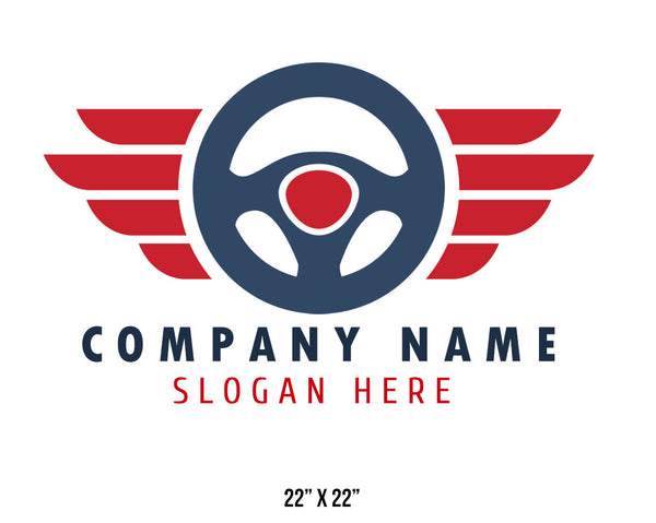 Company or transportation name truck decal