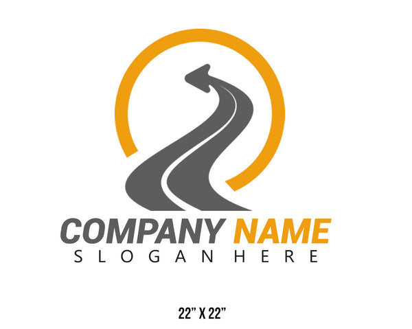 Company or transportation name truck decal