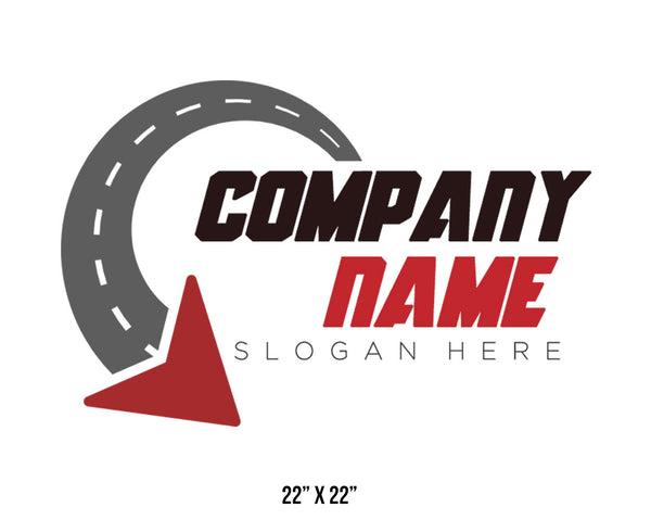 Company or transportation name truck decal