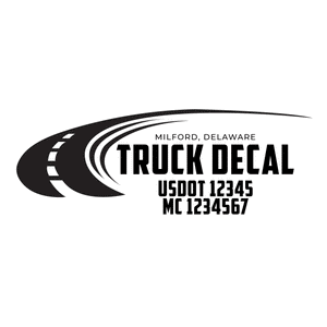 American Truck Door Decal (USDOT, MC, GVW) 2 Pack