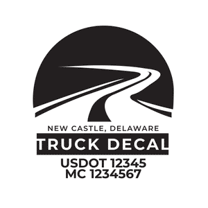 American Truck Door Decal (USDOT, MC, GVW) 2 Pack