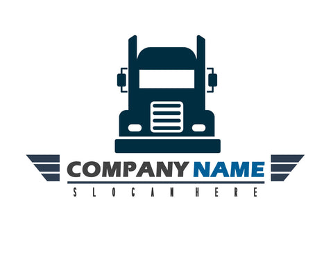 Company or transportation name truck decal