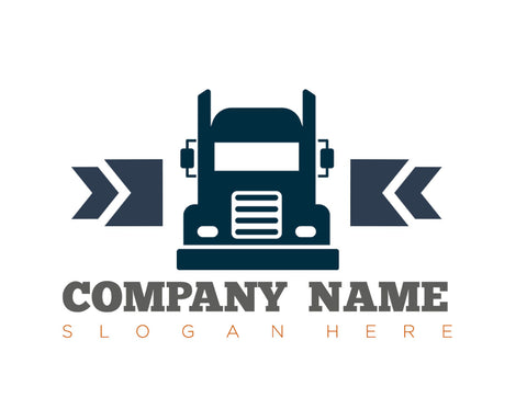 Company or transportation name truck decal