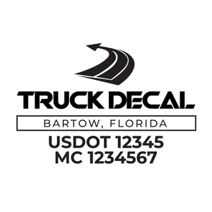 American Truck Door Decal (USDOT, MC, GVW) 2 Pack