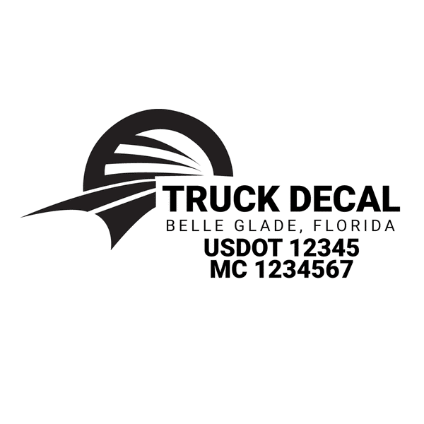 American Truck Door Decal (USDOT, MC, GVW) 2 Pack