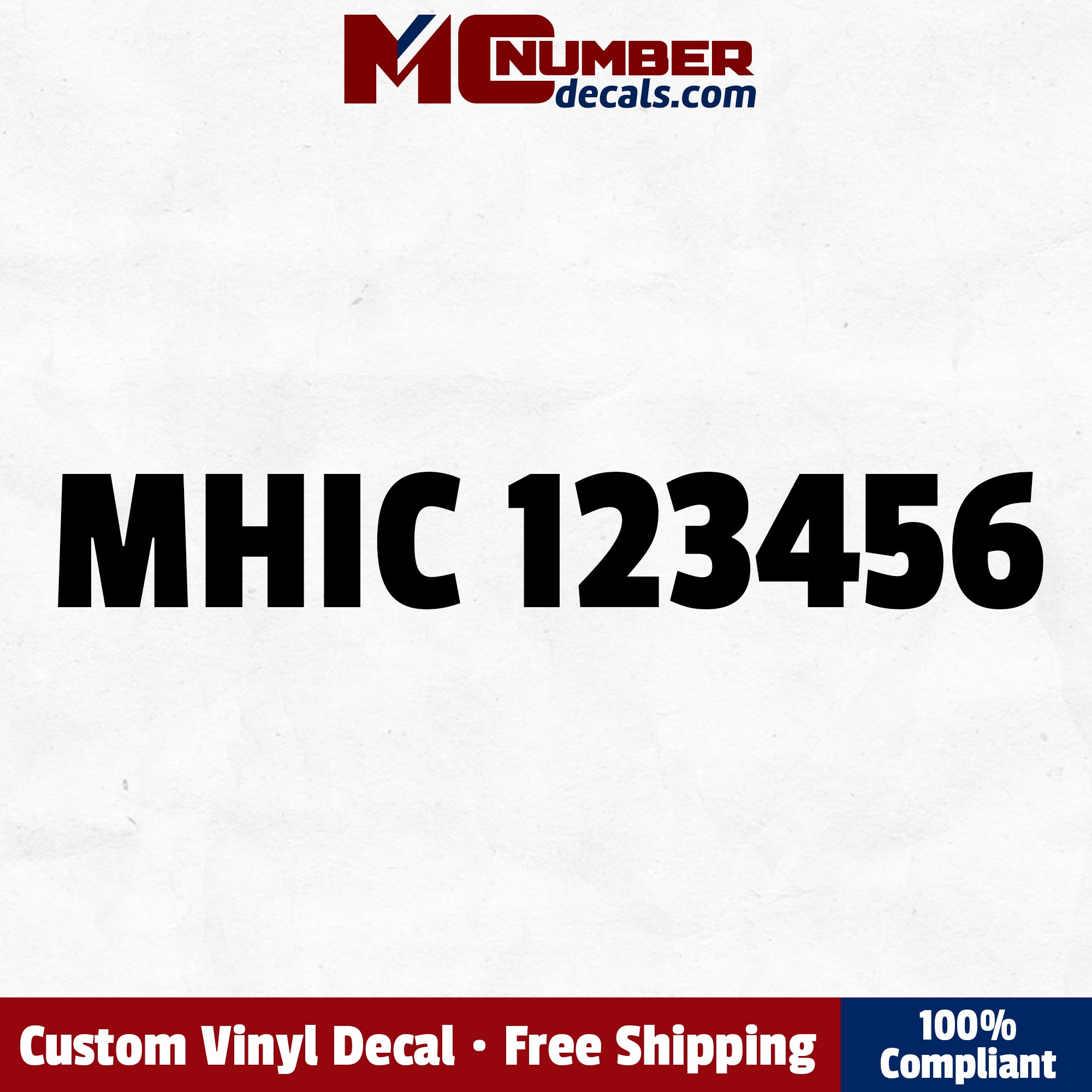 mhic number decal