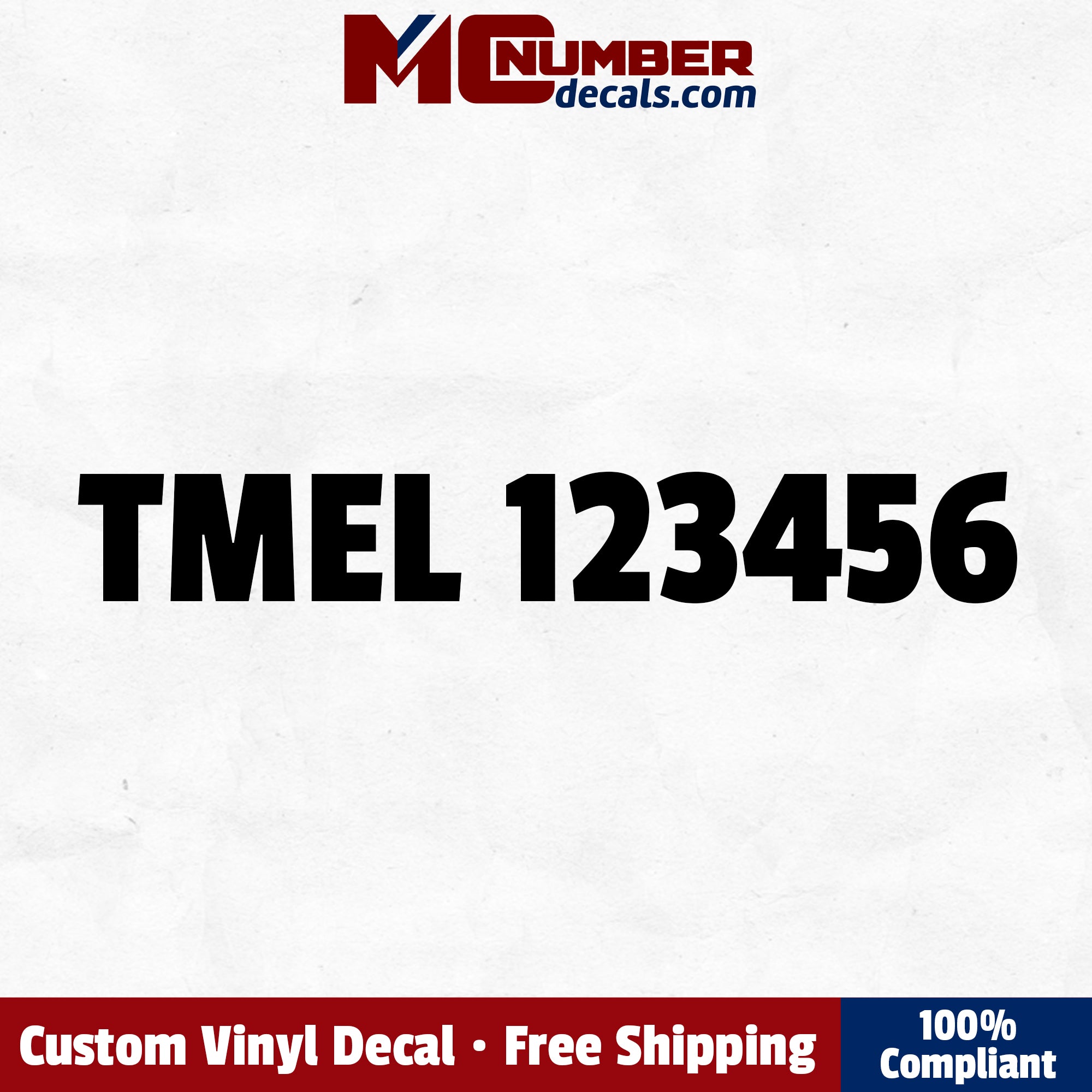 TMEL number decal