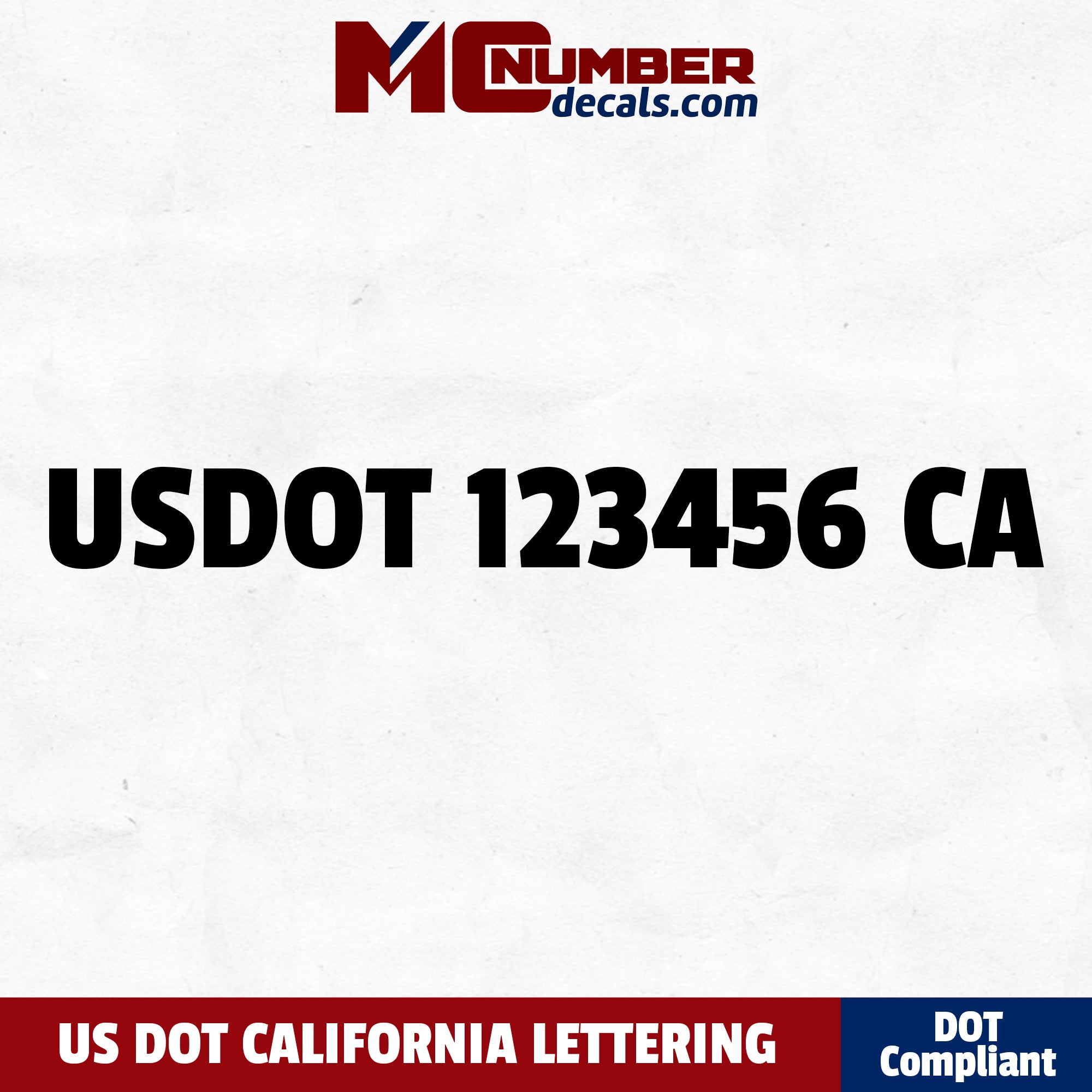 usdot decal California