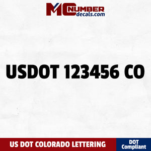 usdot decal colorado