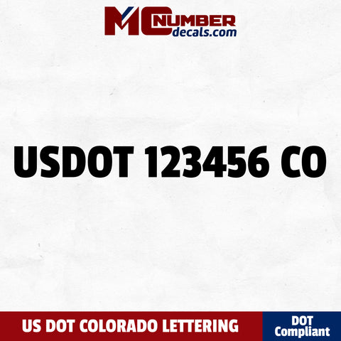 usdot decal colorado