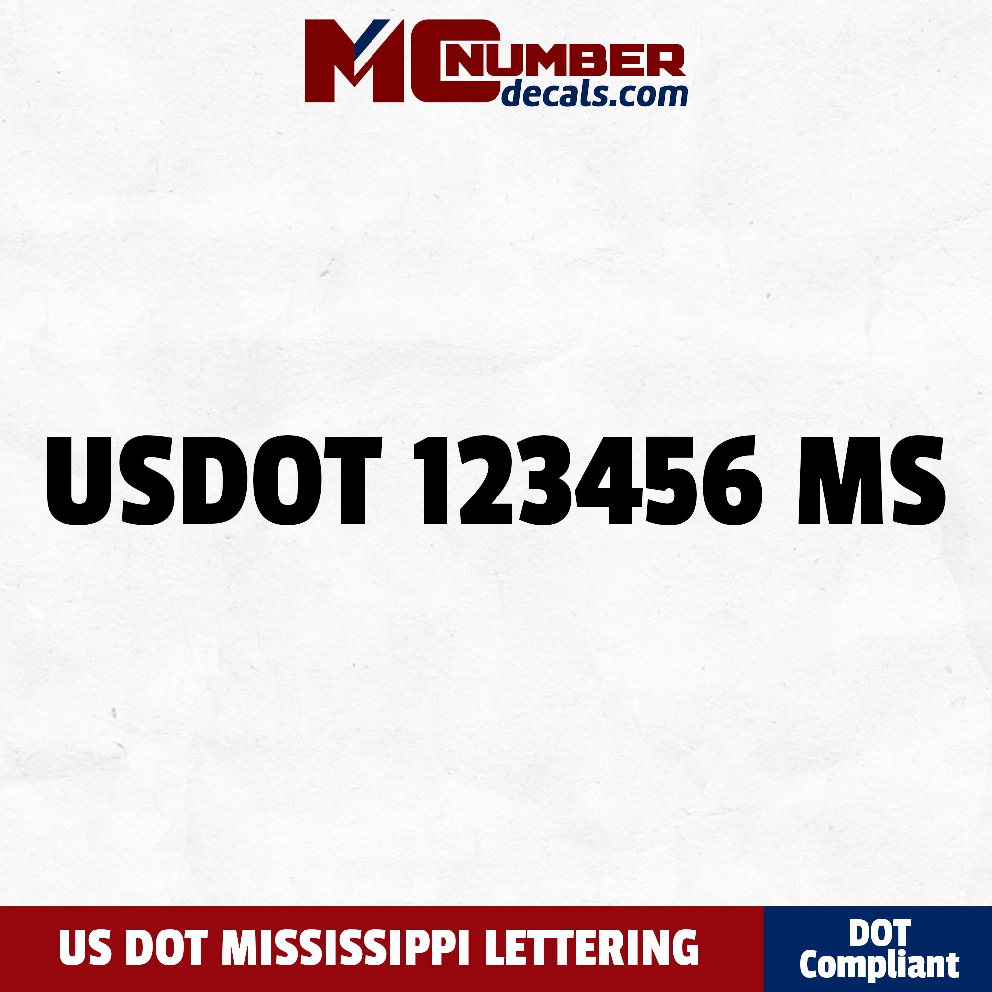 usdot decal Mississippi