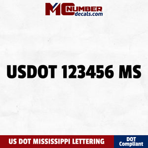 usdot decal Mississippi