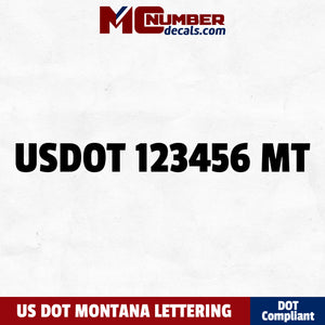 usdot decal Montana