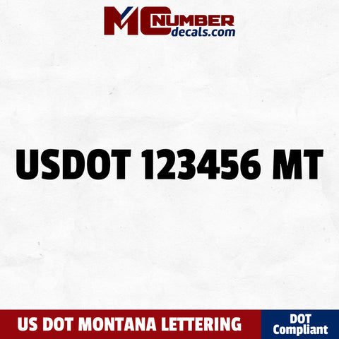 usdot decal Montana