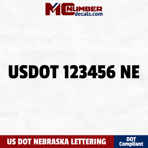 usdot decal Nebraska