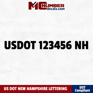 usdot decal New Hampshire