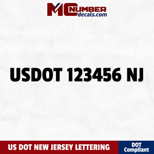 usdot decal New Jersey