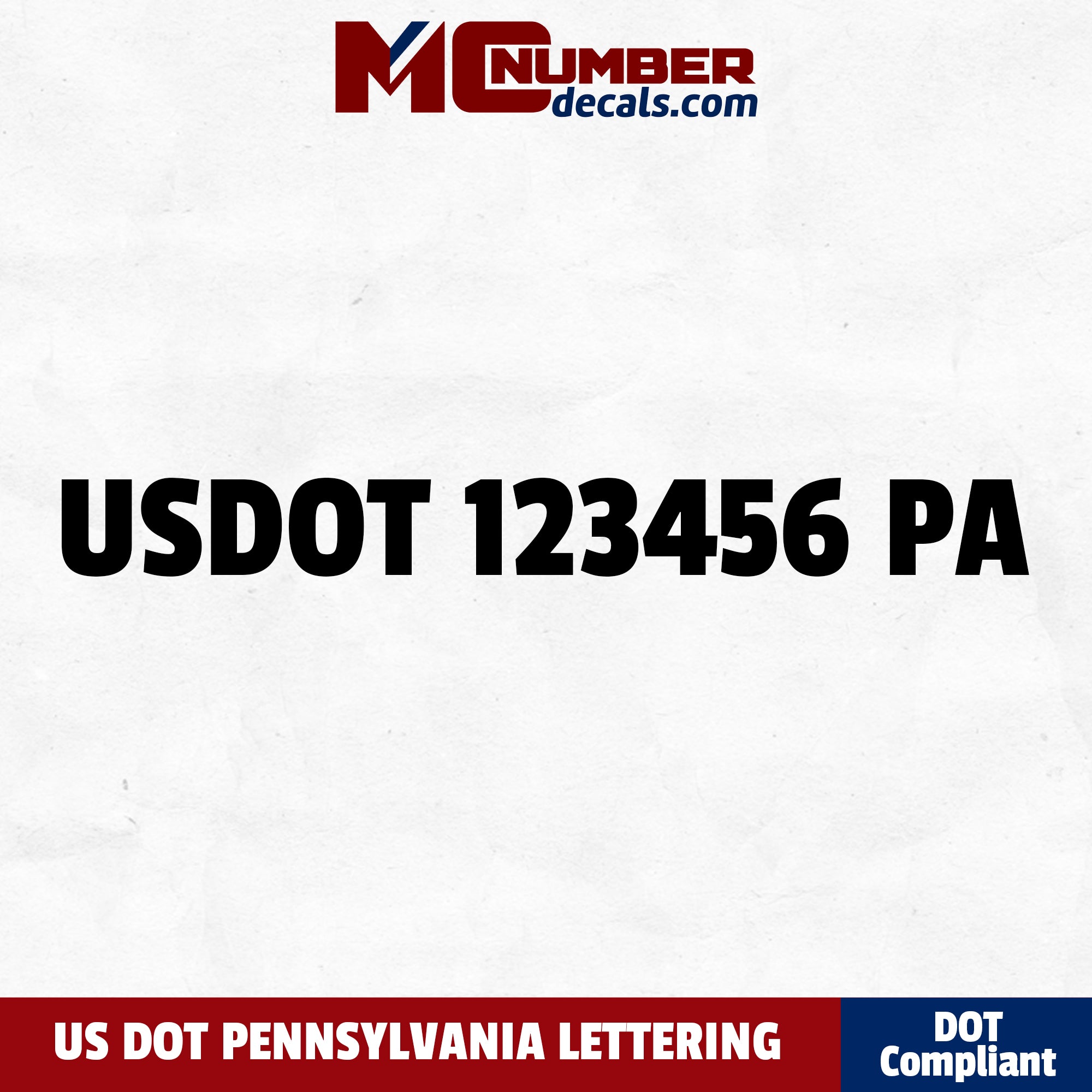 usdot decal Pennsylvania