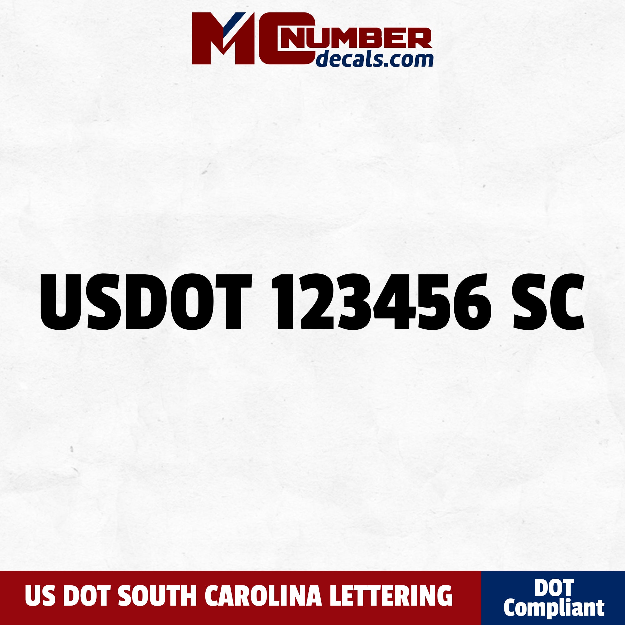 usdot decal South Carolina