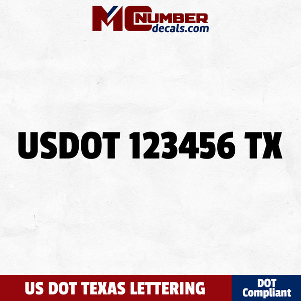 usdot decal texas