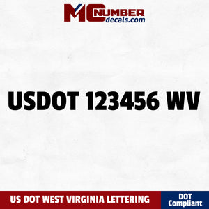 usdot decal West Virginia