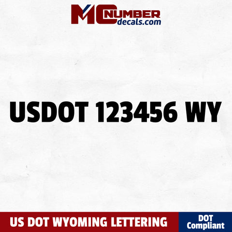 Wyoming usdot decal